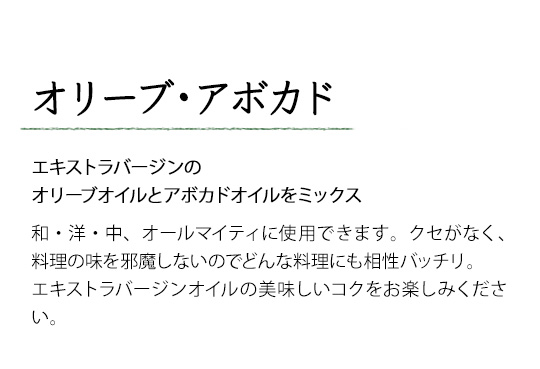 オリーブ・アボカド